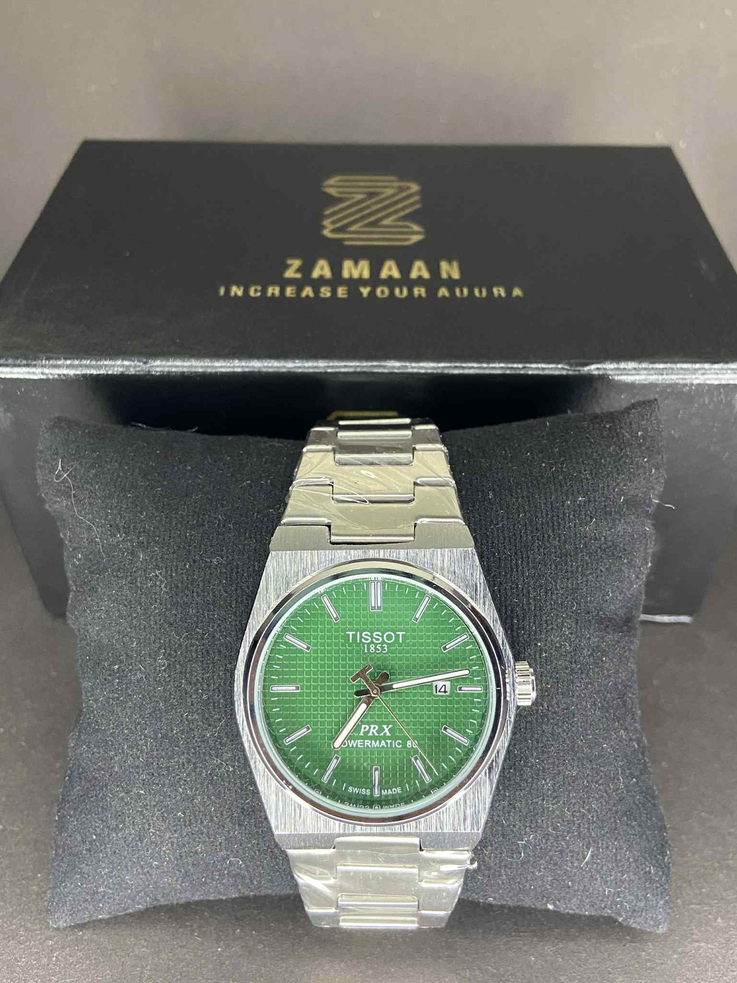 Tissot PRX Powermatic 80 - Green Dial Stainless Steel Watch