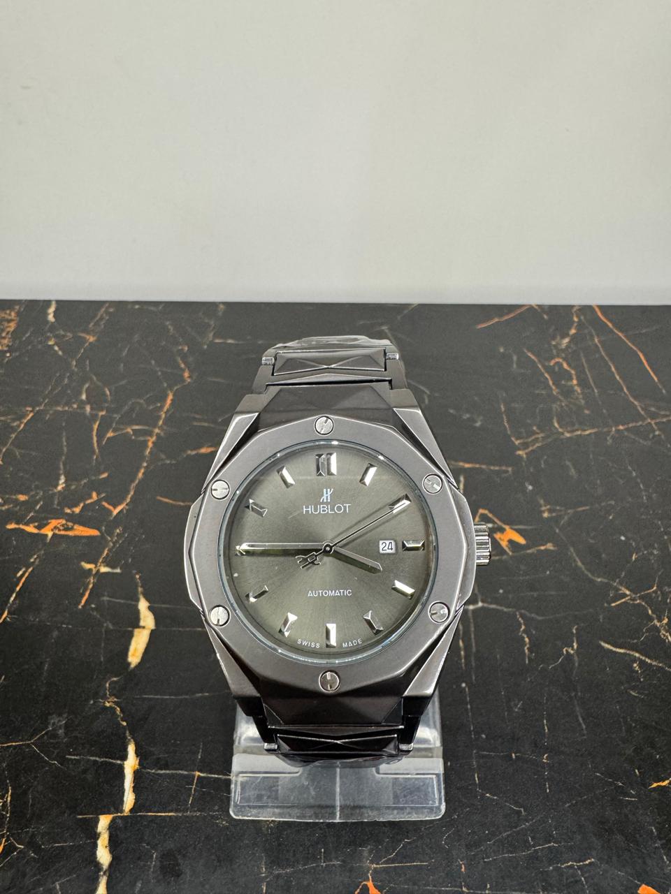 Hublot Classic Fusion Automatic - Grey Dial Grey Tone Bracelet Watch