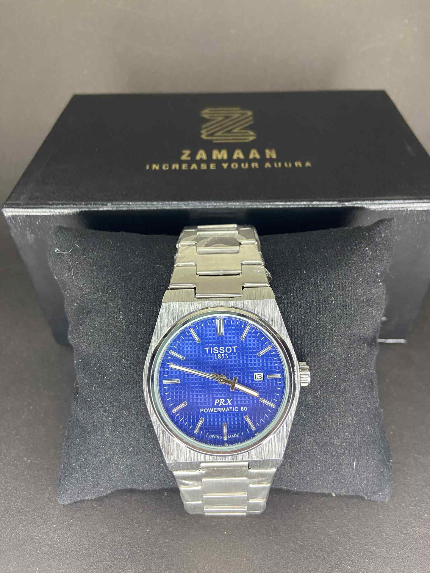Tissot PRX Powermatic 80 - Blue Dial Stainless Steel Watch