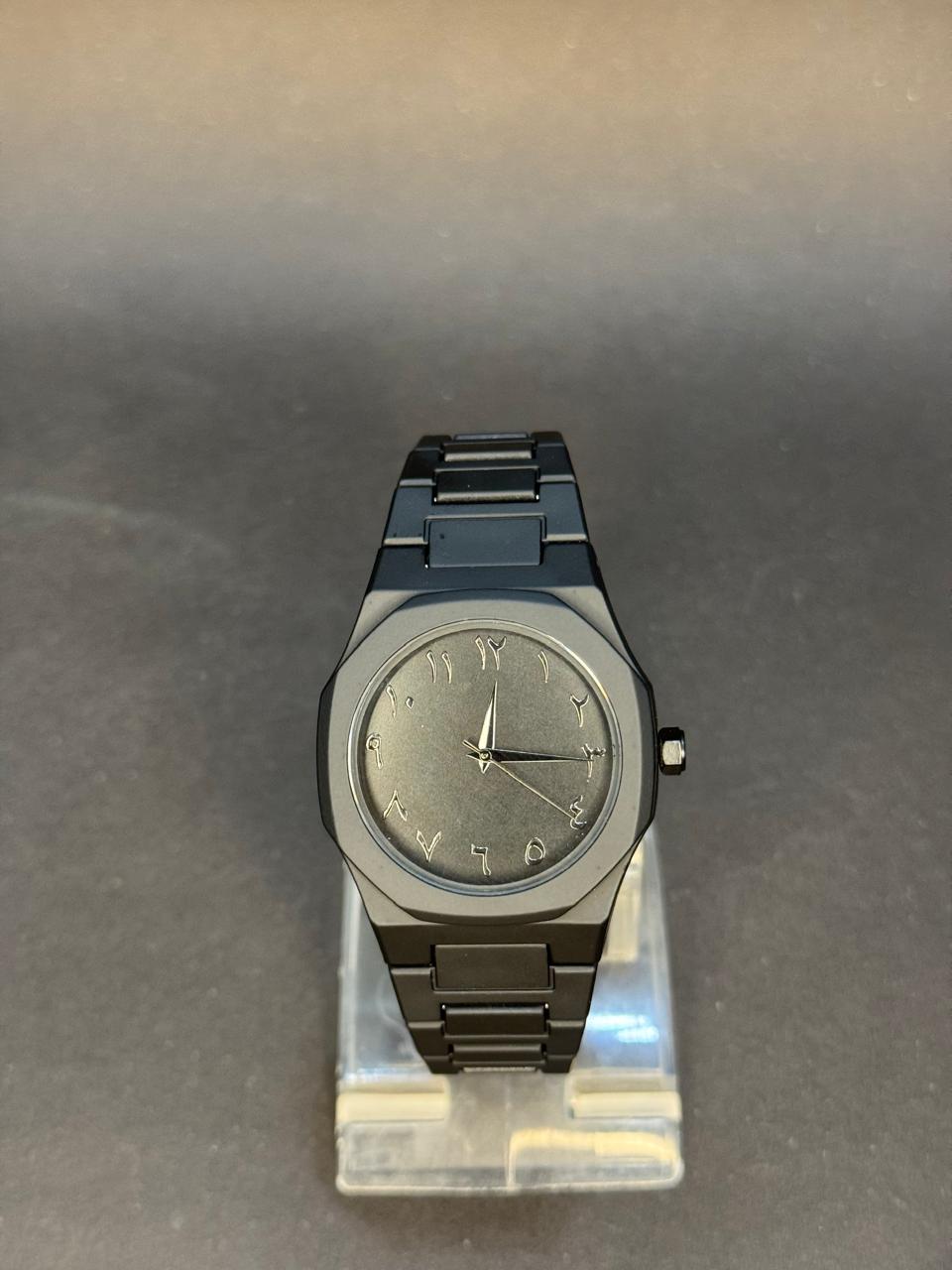 Arabic Black Aura Watch – Stylish, Lightweight and Waterproof