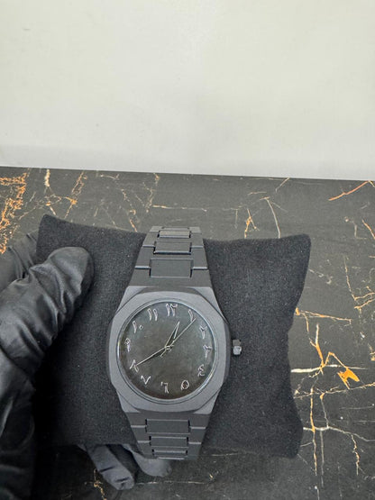 Arabic Black Aura Watch – Stylish, Lightweight and Waterproof