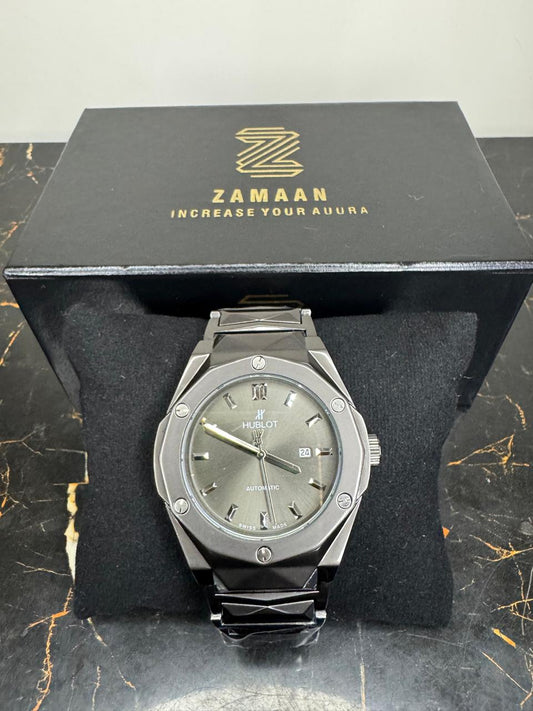 Hublot Classic Fusion Automatic - Grey Dial Grey Tone Bracelet Watch