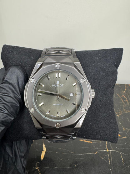 Hublot Classic Fusion Automatic - Grey Dial Grey Tone Bracelet Watch
