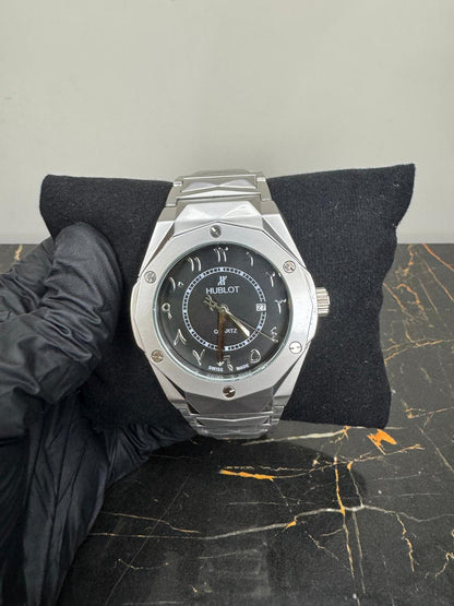 Hublot Classic Fusion - Arabic Dial Silver Tone Watch