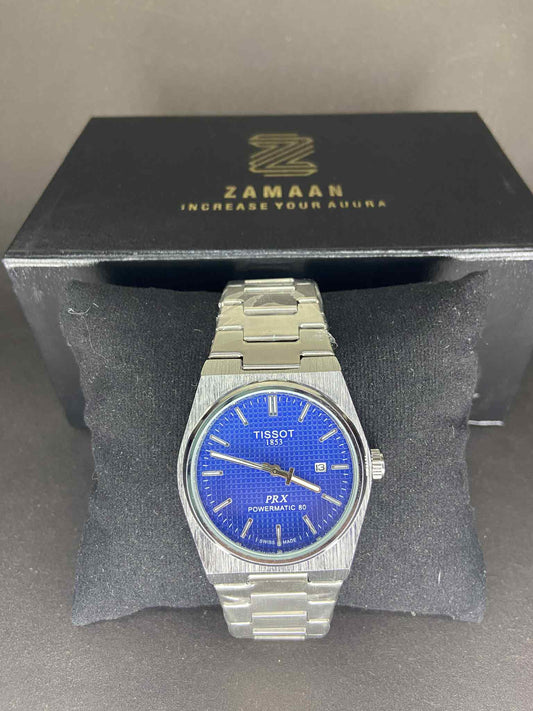 Tissot PRX Powermatic 80 - Blue Dial Stainless Steel Watch